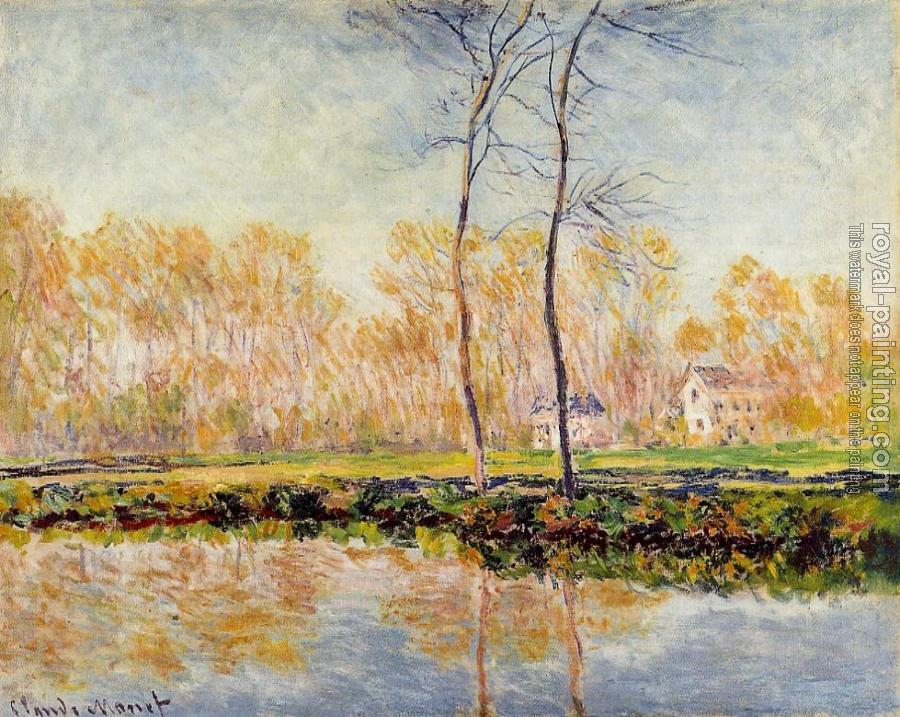 Claude Oscar Monet : The Banks of the River Epte at Giverny